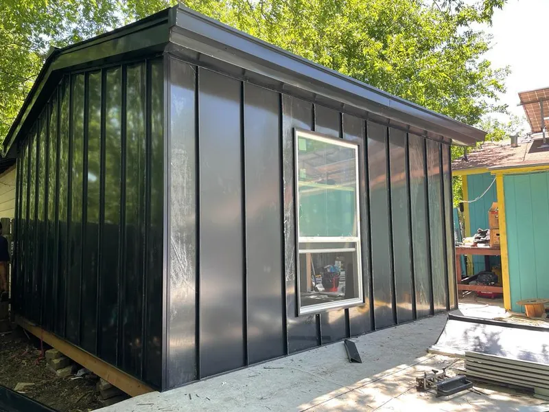 Black standing seam metal wall panels for Metal Roof Installation in Kernersville